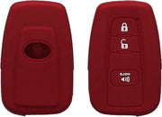 Tastiera di accensione compatibile con Toyota 2-3 tasti Smart Key - Rabarbaro rosso - Contenitore di tastiera di accensione