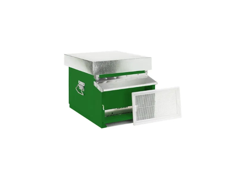 Arnia Dadant Blatt 10 favi fondo fisso 21H nomadismo 17kg Casagrande - Verde