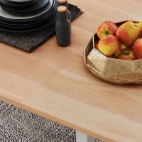 Tavolo da Pranzo Estensibile Tavolo da Cucina Design Moderno con Ampia Superficie 6 Persone Struttura in Acciaio Marrone Scuro