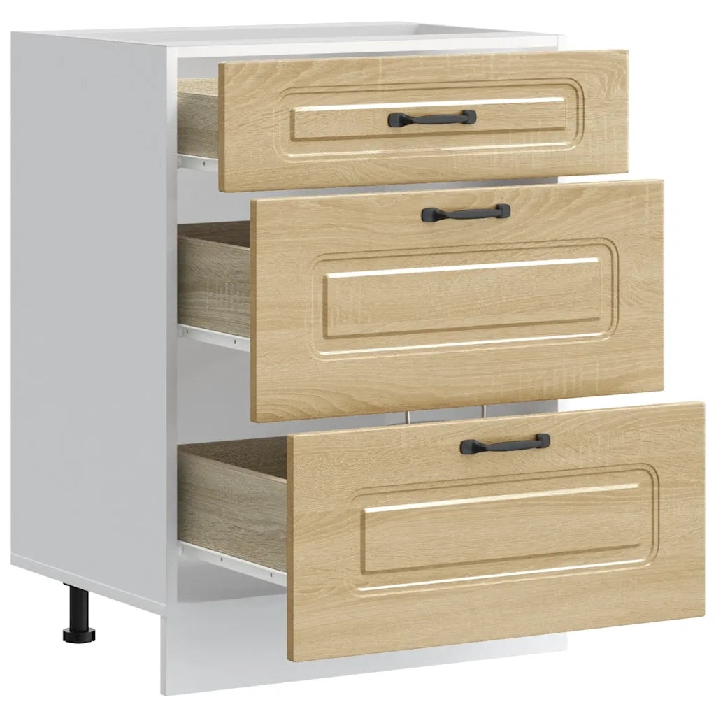 Base da Cucina-Mobile Base da Cucina Kalmar Rovere Sonoma in Legno Multistrato 596352