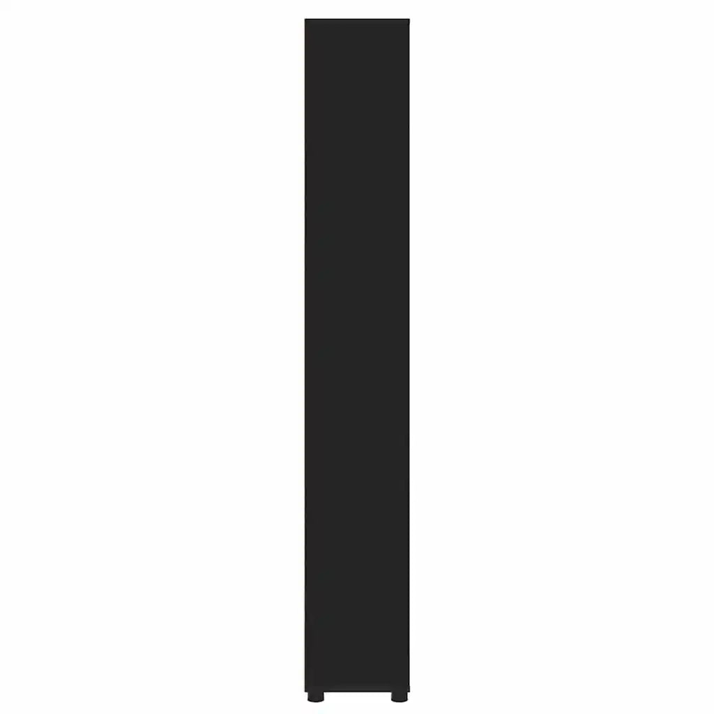 Mobile da Bagno Nero 30,5 x 30 x 195 cm Legno multistrato 888758