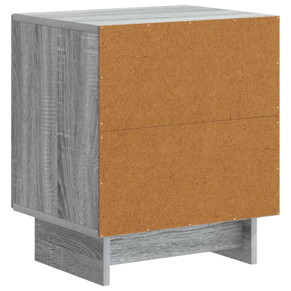 Comodino | Armadio da Notte | Mobiletto da notte Grigio Sonoma 43 x 34,5 x 50 cm