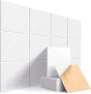 Pannelli acustici autoadesivi - decorazione per parete assorbente del suono - alta densità - trattamento acustico - bordo arrotondato - 30x30x09 cm