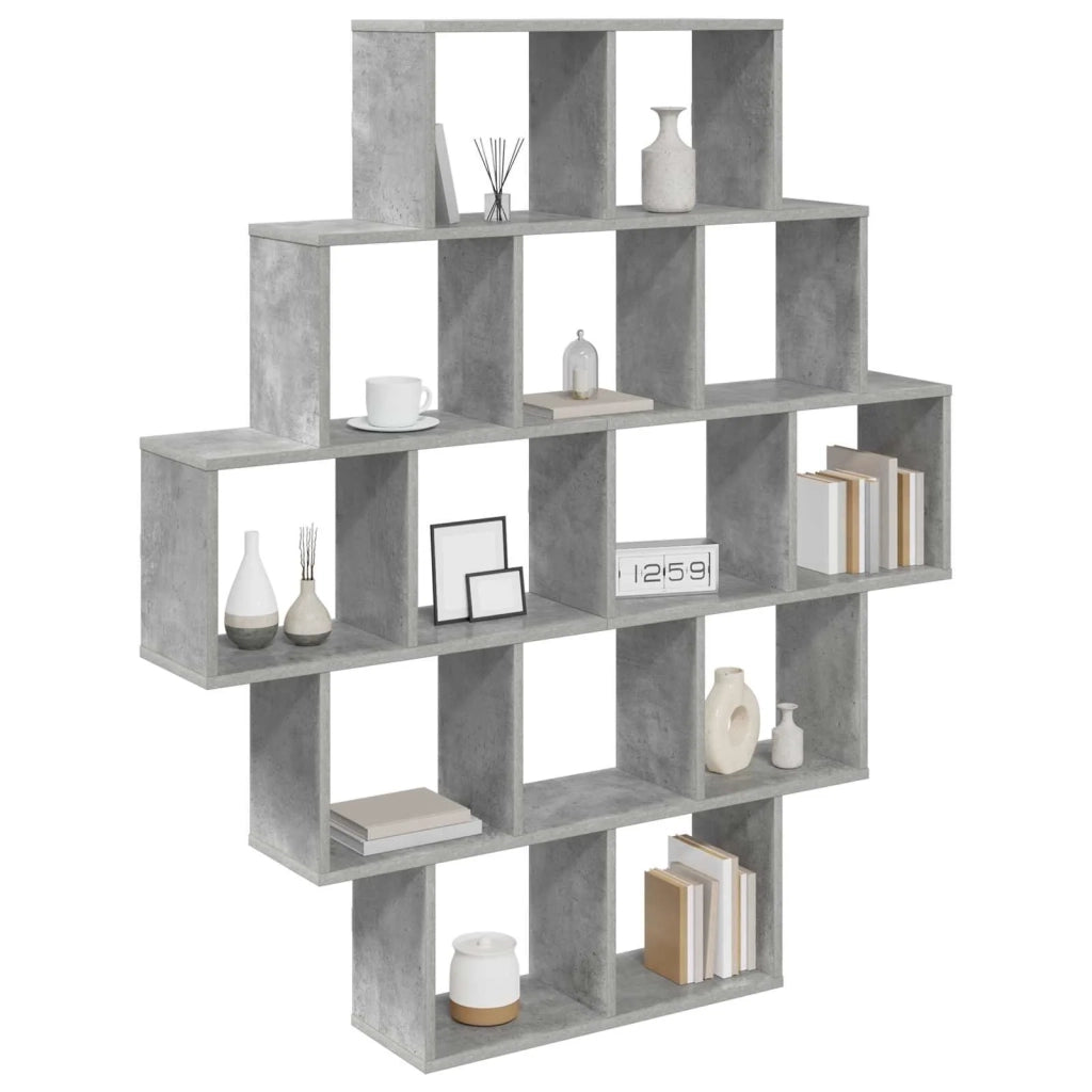 Scaffale da parete Grigio Cemento 120 x 20 x 136 cm 8012159