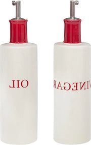 Set di bottiglie per aceto da 25 x 7 x 7 cm con dispenser di olio domestico