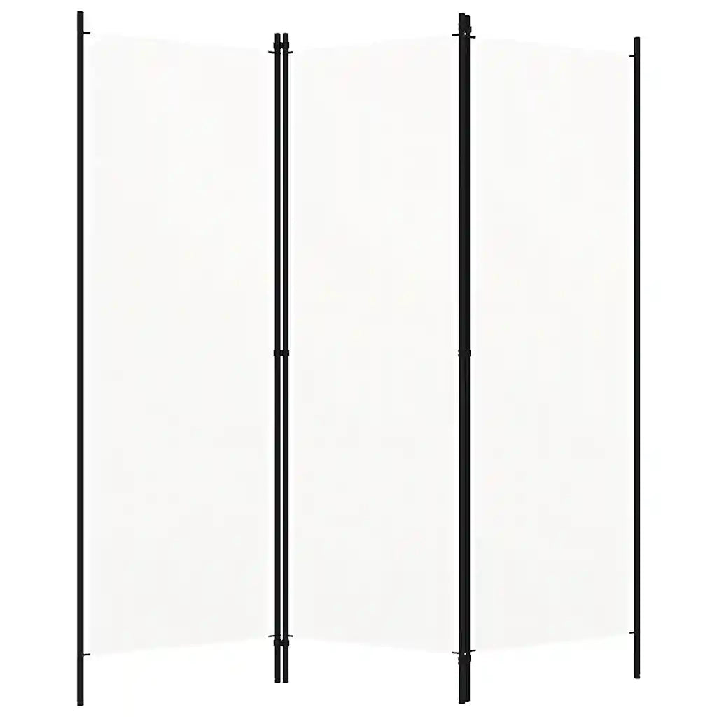 Paravento a 3 Pannelli Bianco 150x180 cm 320715