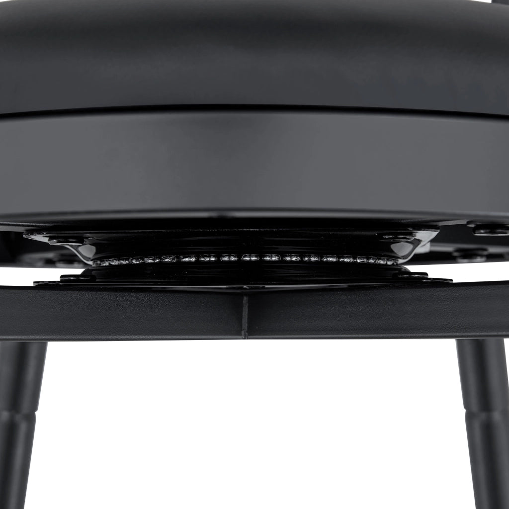 SGABELLO DA BAR in stile Windsor, 73x45,5x45 cm, PU nero