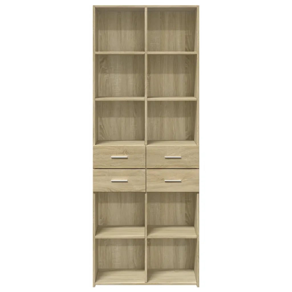 Credenza Rovere Sonoma 70x42,5x185 cm in Legno Multistrato 3281464