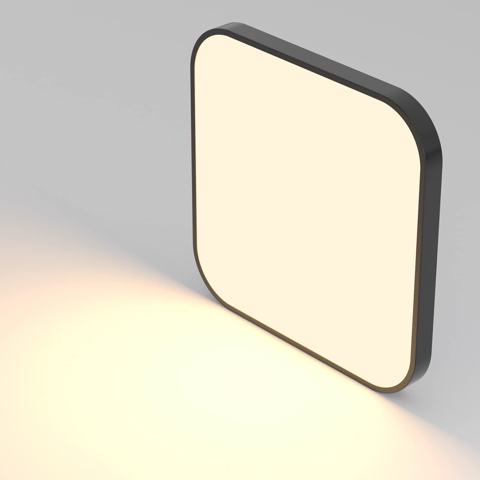 ZMH Lampada da soffitto plafoniera LED quadrata piatta 27cm 19W per camera letto corridoio