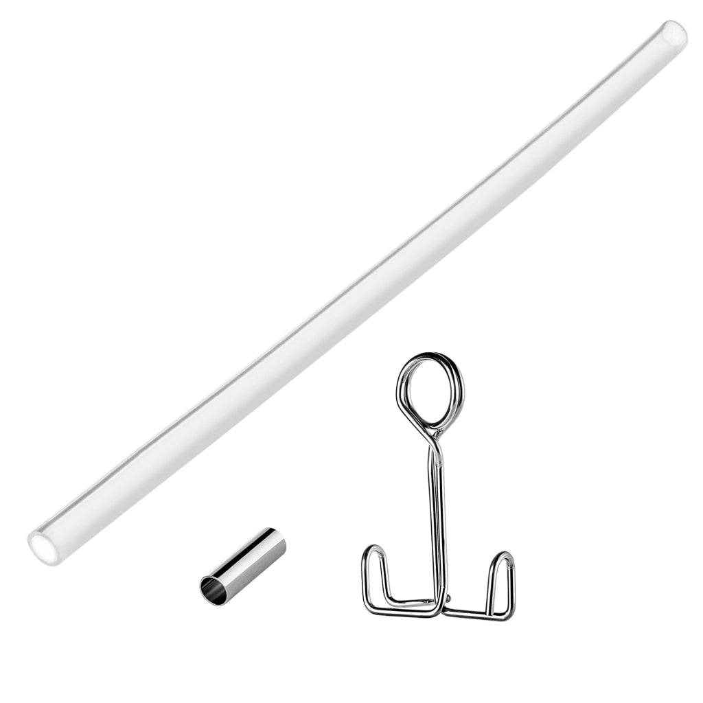 Tubo flessibile per spremiagrumi KADAX con morsetto, lunghezza 34 cm, diametro 11 mm, in silicone.
