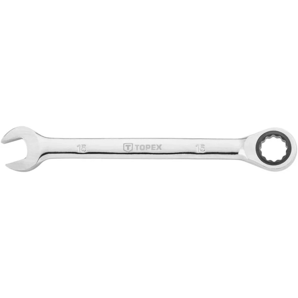 Topex 35d744 chiave combinata co con cricchetto 15 x 200 mm ds