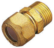 RACCORDO OTTONE DIRITTO BICONO M/GAS 12X3/8- TIEMME- 10,0 pz