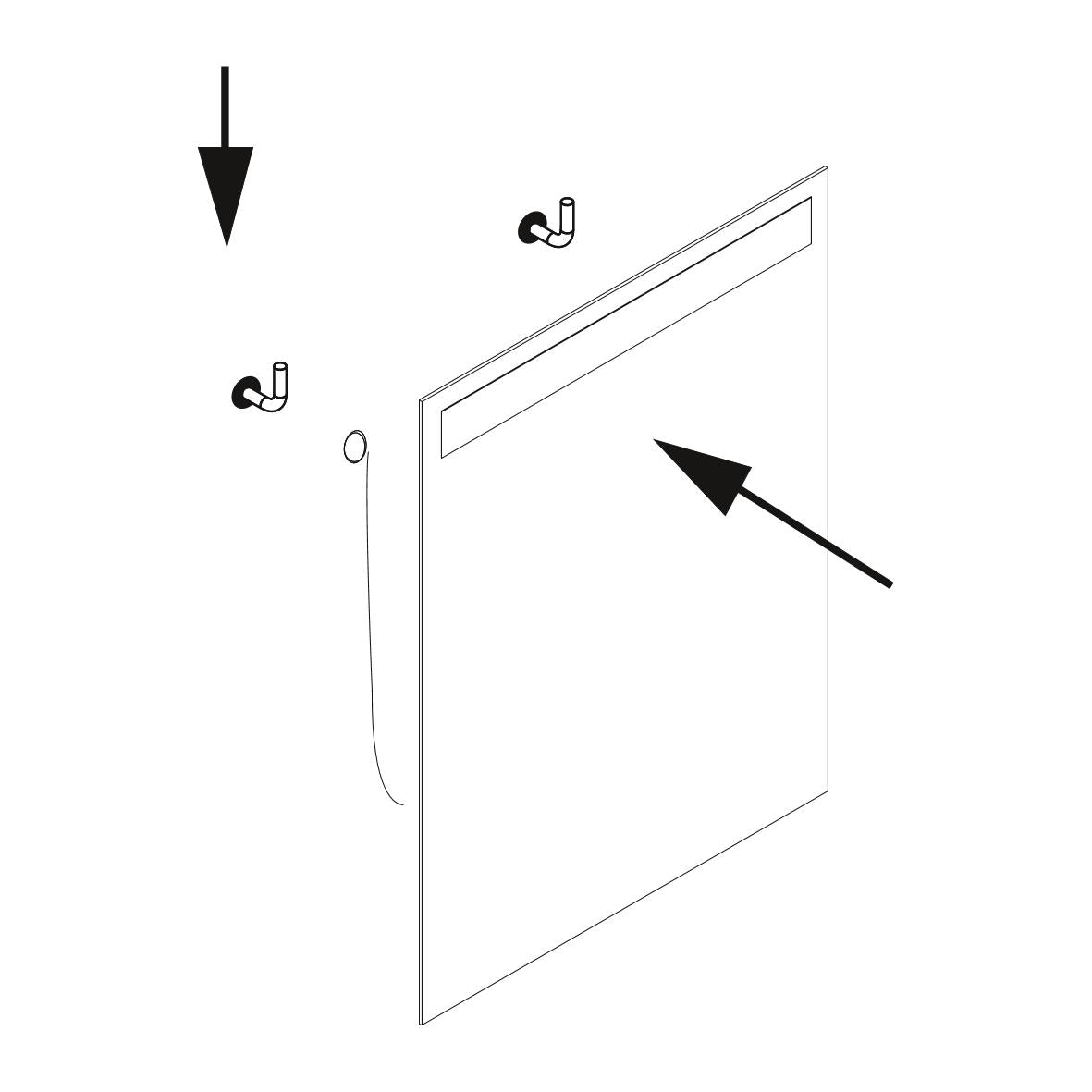 Specchio da Bagno Pegasus con Illuminazione Led Frontale Imballo 1 Pezzo Alluminio e Vetro Emuca