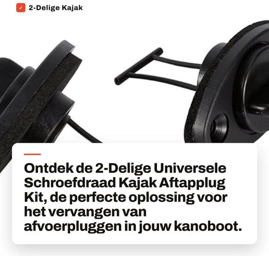Kit di sostituzione universale a 2 pezzi - Flessibile - Protezione in gomma - Fuga di acqua - Fuga di acqua per kayak - Fuga di acqua universale

Specifiche tecniche:
- Modello: 
- Codice prodotto: