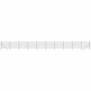 Recinzione da Giardino | Recinzione Metallica Antracite 1,4x25 m in Acciaio Zincato