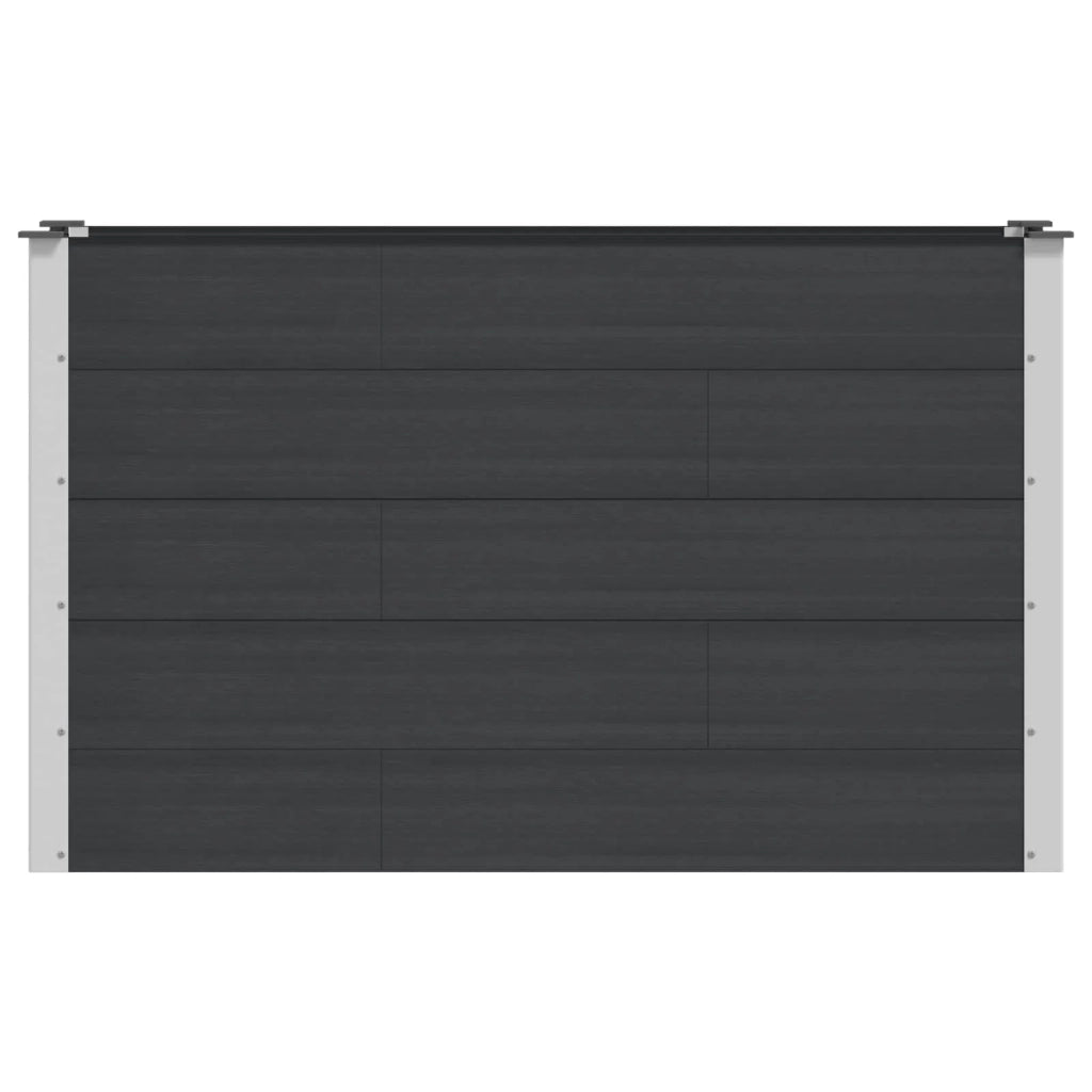 Fioriere | Cassetta per fiori | Letto rialzato da giardino Nero 150 x 50 x 91 cm