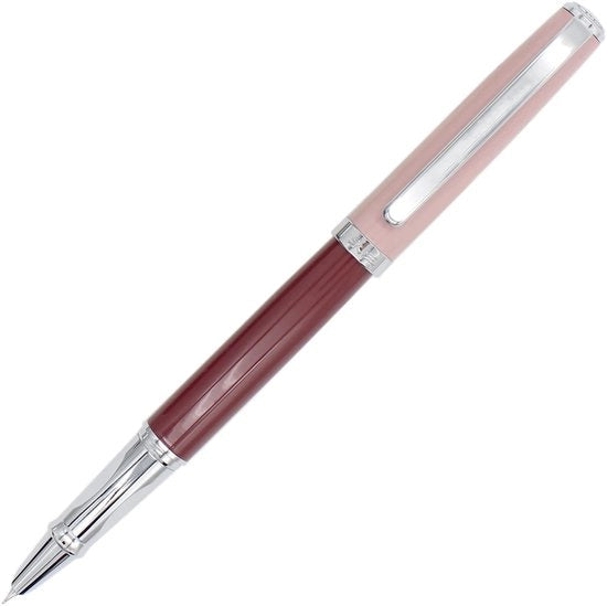 Stilo Metallico Colorato, Penna di Inchiostro Convertitore, Punta Fine, Rosso