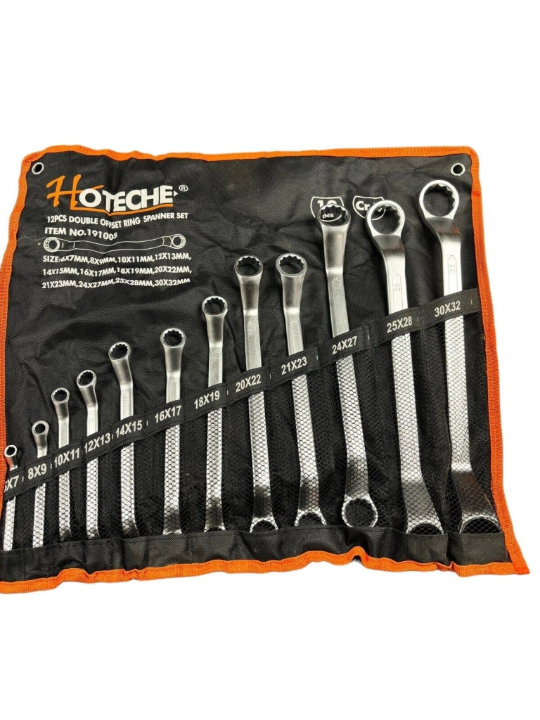 CHIAVI POLIGONALI SET 12 PZ PROFILO INTERNO MULTIGRIP 6-32 mm IN ACCIAIO CR-V
