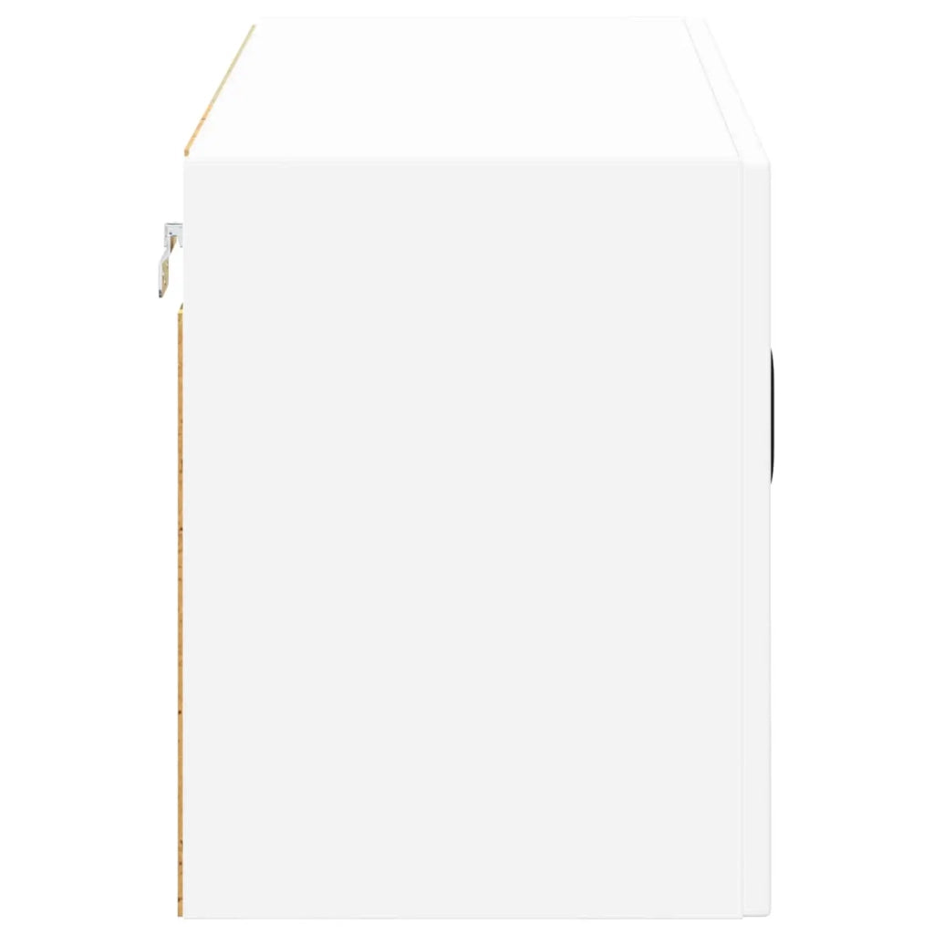 Mobile in vetro da parete LUCCA Bianco 80 x 31 x 40 cm 884944
