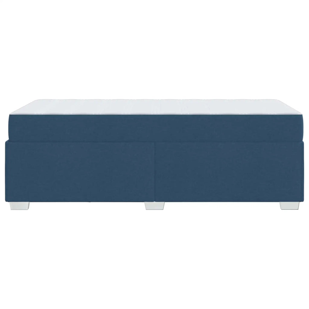 Struttura del letto con materasso Blu 80 x 200 cm Tessuto