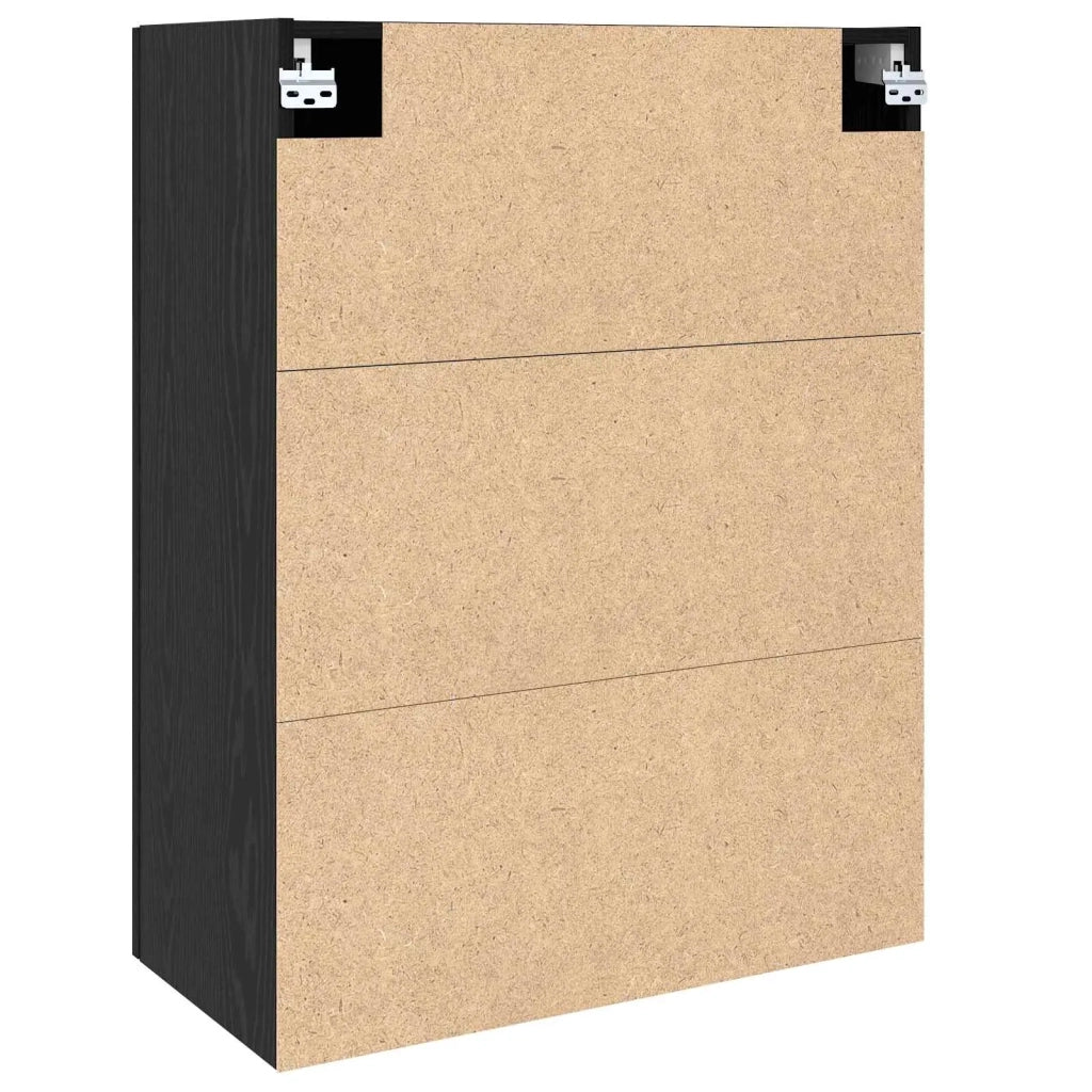 Armadietto a muro Rovere Nero 69,5 x 34 x 90 cm 879521