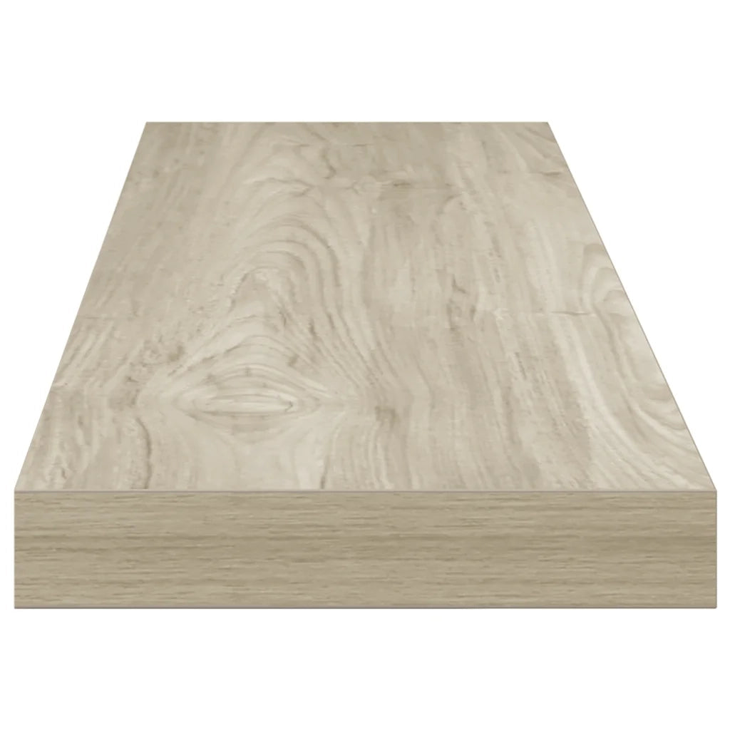 Scaffali a Parete 2 pz Rovere 90x23,5x3,8 cm in MDF 323881