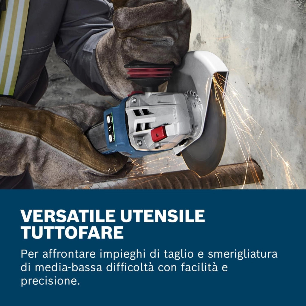 Bosch Professional 18V System Smerigliatrice angolare a batteria GWS 18V-11 (diametro disco 115 mm, senza batteria/caricabatteria)