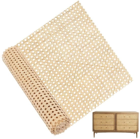 Rotolo di rattan 42 x 100 cm - adatto per progetti di fai da te - imitazione di canna.