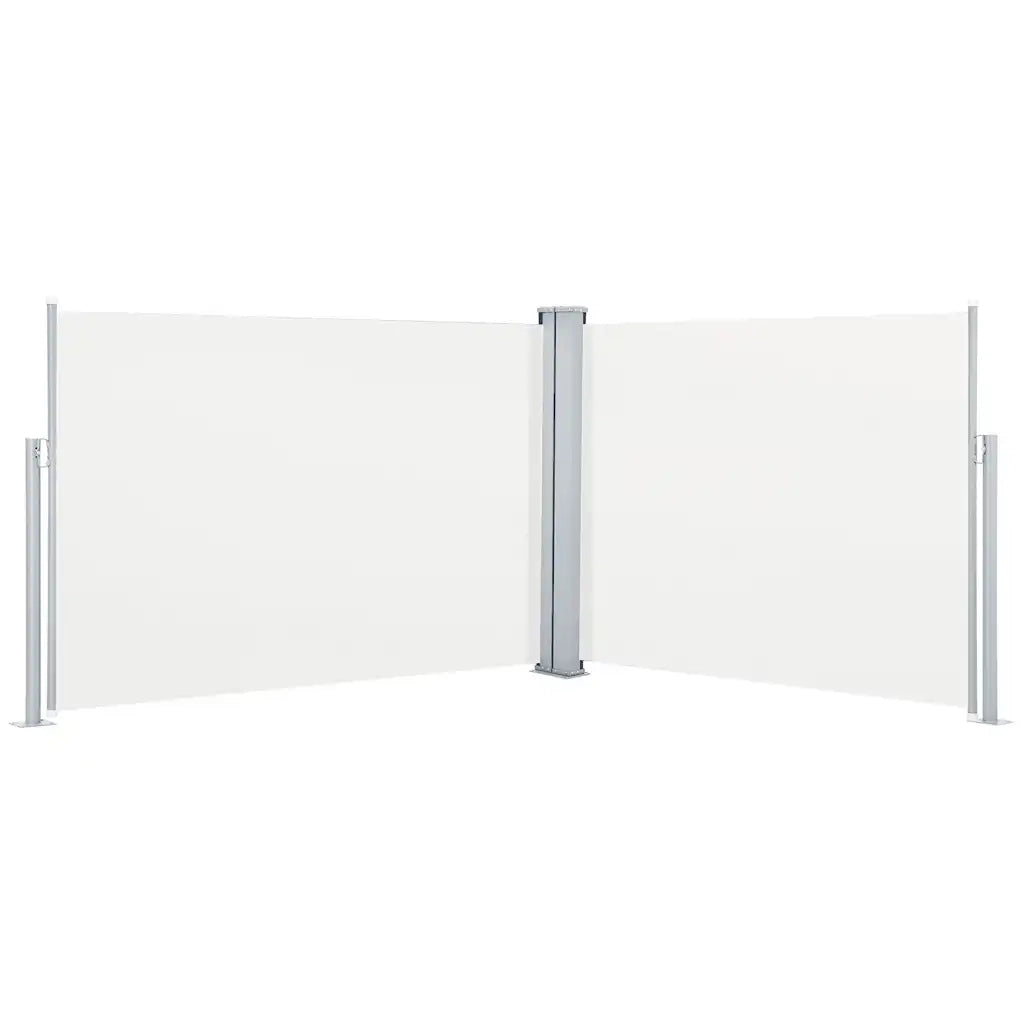 Tenda da Sole Laterale Retrattile Crema 100x1000 cm 48473