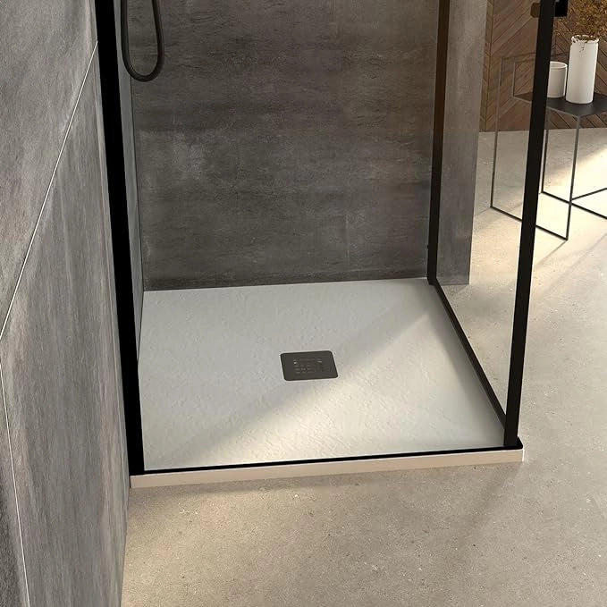 PIATTO DOCCIA STONE QUADRATO 90x90 BIANCO OPACO ERCOS