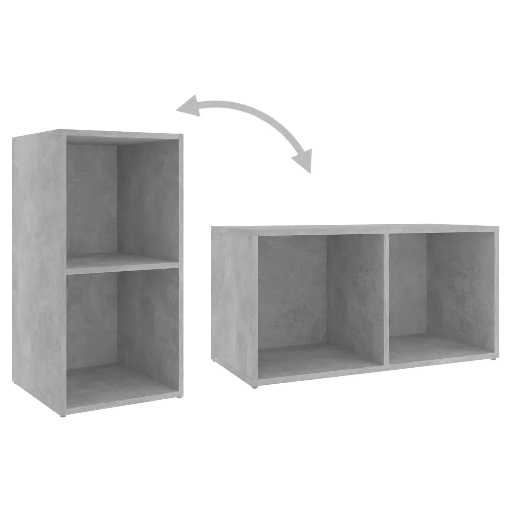 Mobile Porta TV Grigio Cemento 72x35x36,5 cm Legno Multistrato 805529