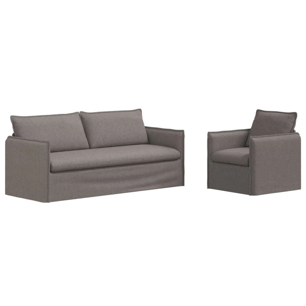 Divano 2 pcs Talpa 196 x 82 x 85 cm Tessuto