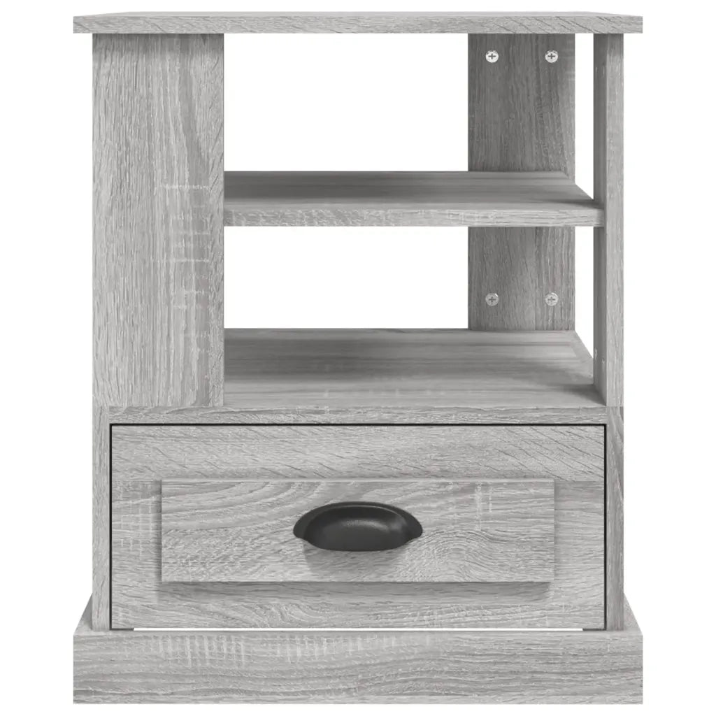 Tavolino Grigio Sonoma 50x50x60 cm in Legno Multistrato