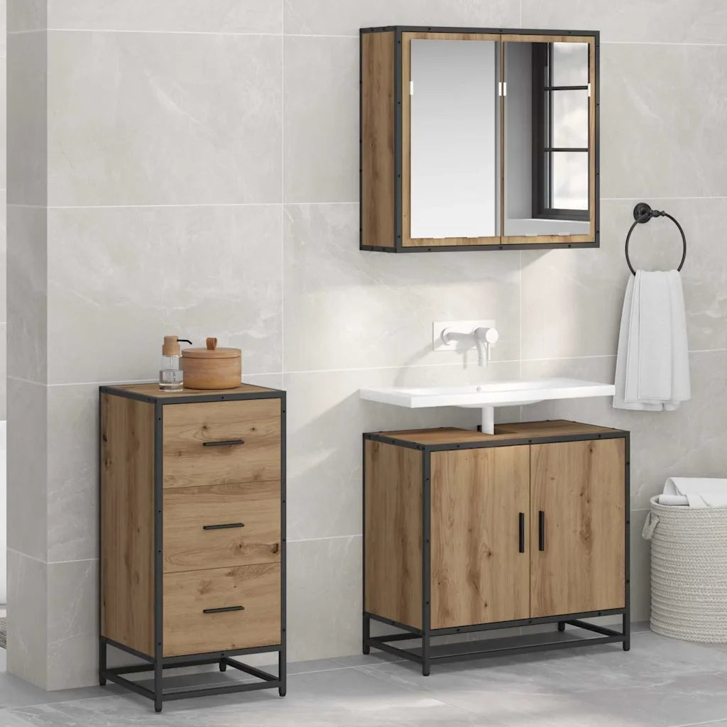 Credenza | Madia | Buffet da pranzo | Armadio da pranzo Rovere artigianale 35.5 x 35 x 76 cm