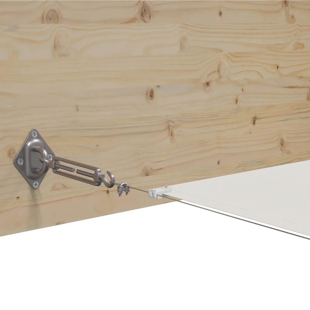 Paravento Verticale Bianco 100x1000 cm Tessuto Oxford 148162