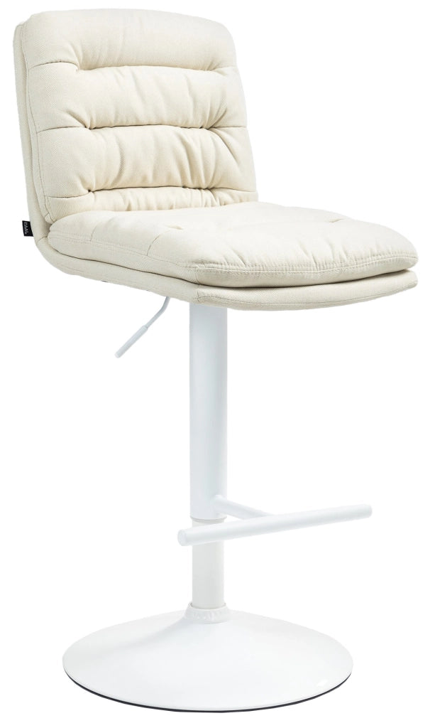 Barhocker Damar Stoff weiЯ