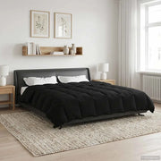 Duvet Estivo Trapuntato Nero 240 x 260 cm Microfibra 42025940