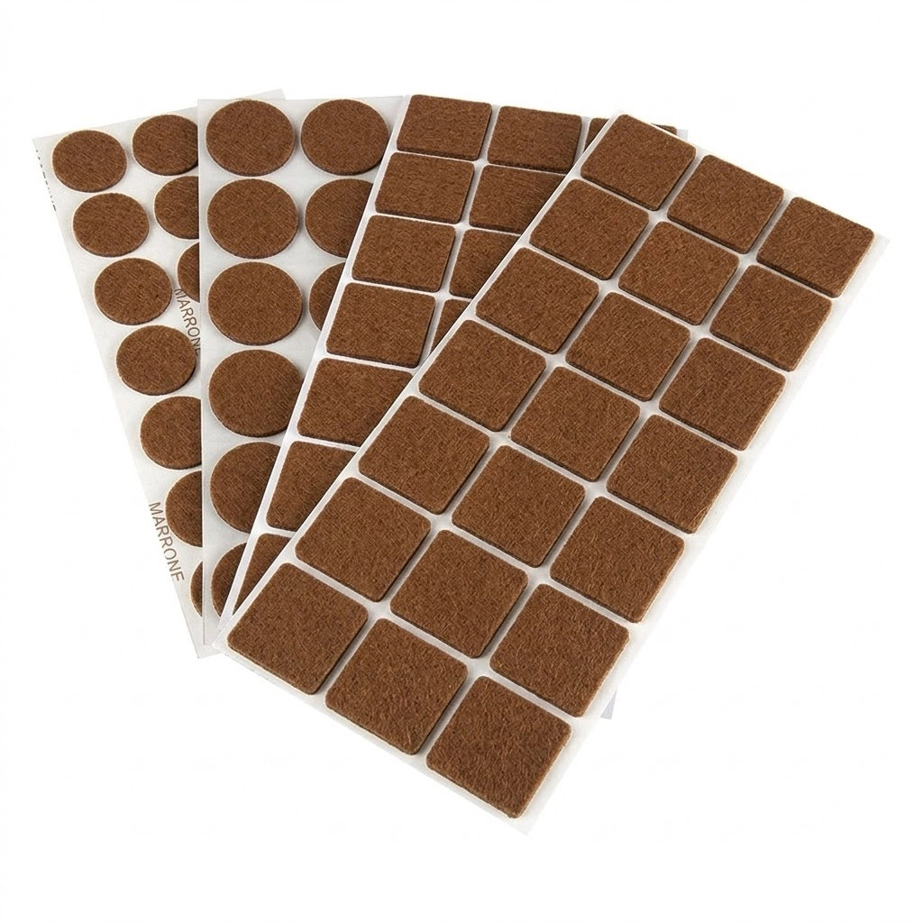 SOTTOSEDIA AUTOADESIVO ø 14 - pz 15 marrone- 10 blister  - Blister Koncreto