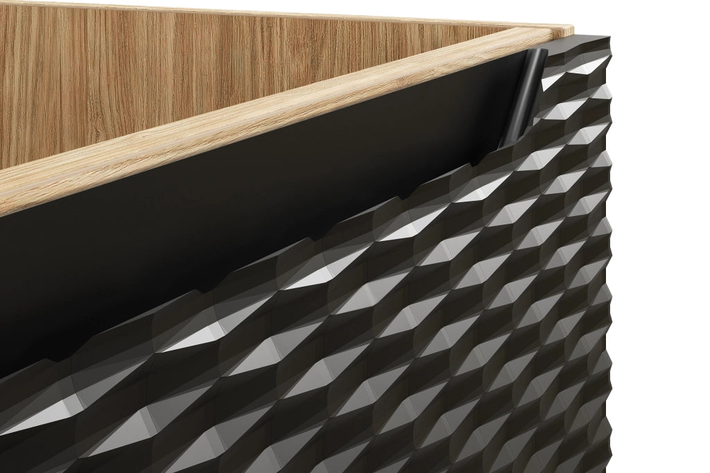 Mobile sottolavabo 120 cm 2 cassetti Ocean Black 120 x 57 x 46 cm
