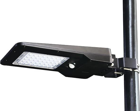 Vigor 3478540 Buran Proiettore LED con Pannello Solare 15W 1600lm IP65 Sensore Crepuscolare e Movimento