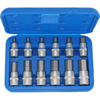 SERIE SET 12pz CHIAVI A BUSSOLA 1/2 BUSSOLE INSERTO ESAGONALE 5-22mm CONDOR 4810