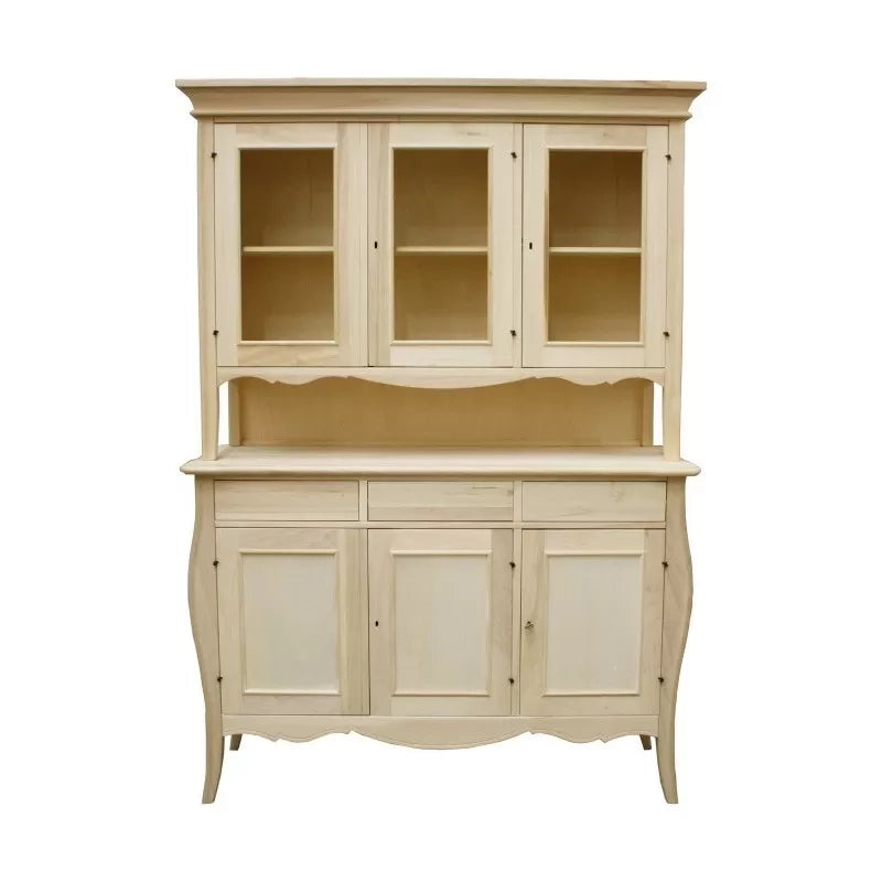 Cristalliera sagomata 3 ante 3 cassetti grezzo 151x50x214 (3088+3089) - Mobili 2G