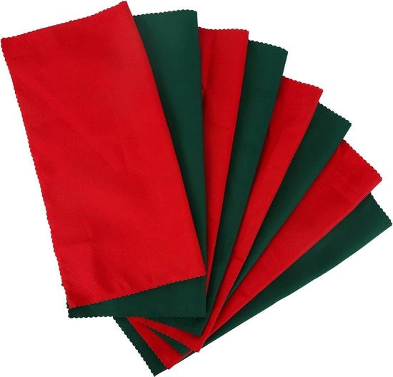 Set di tovaglioli in tessuto per il pranzo di Natale