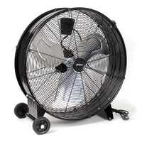 Ventilatore industriale 60 cm 180 W Ventilatore a tamburo da pavimento portatile con cavo e 3 velocità