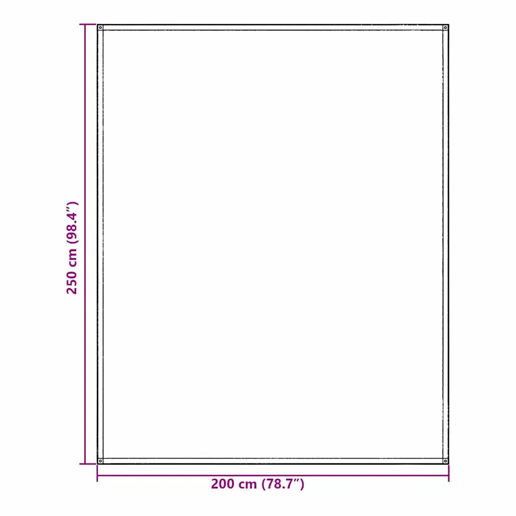 Tappeto da Tenda Grigio chiaro 200 x 250 cm Polietilene 42000188
