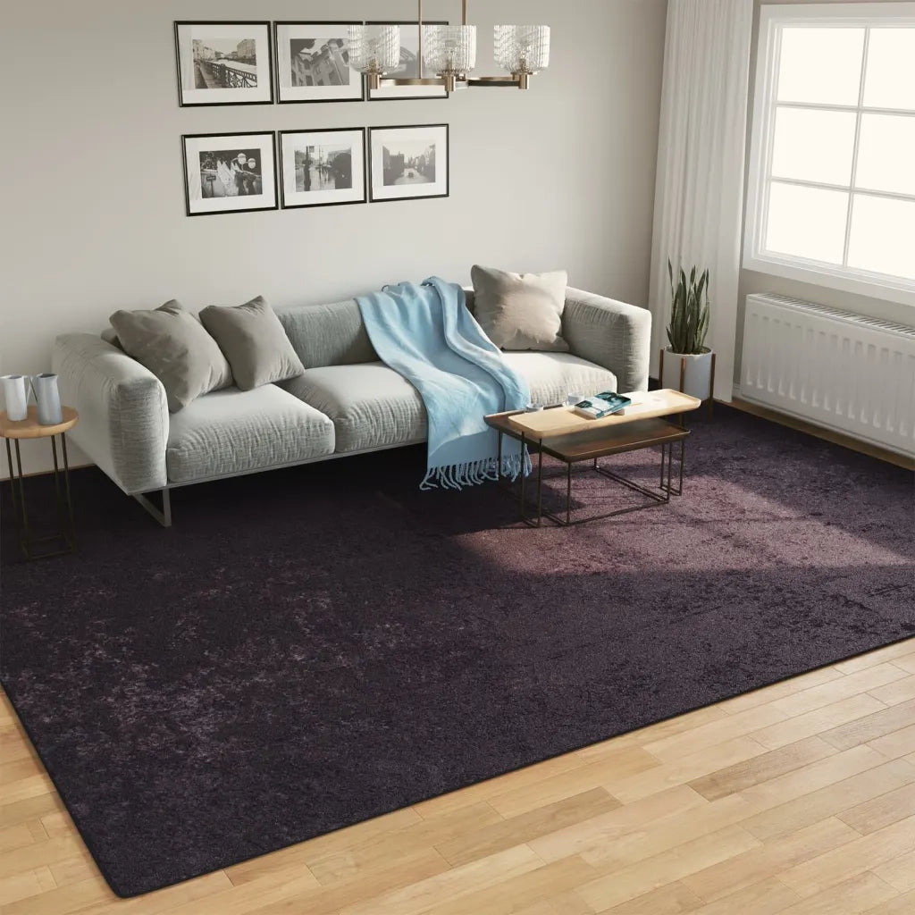 Tappeto Lavabile Antracite 400x300 cm Antiscivolocod mxl 84958