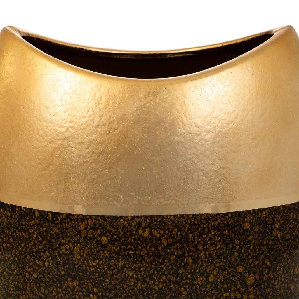 Vaso in ceramica dorata 24x13,5x29,5h