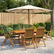 Set da pranzo da giardino 7 pezzi Naturale 3434529