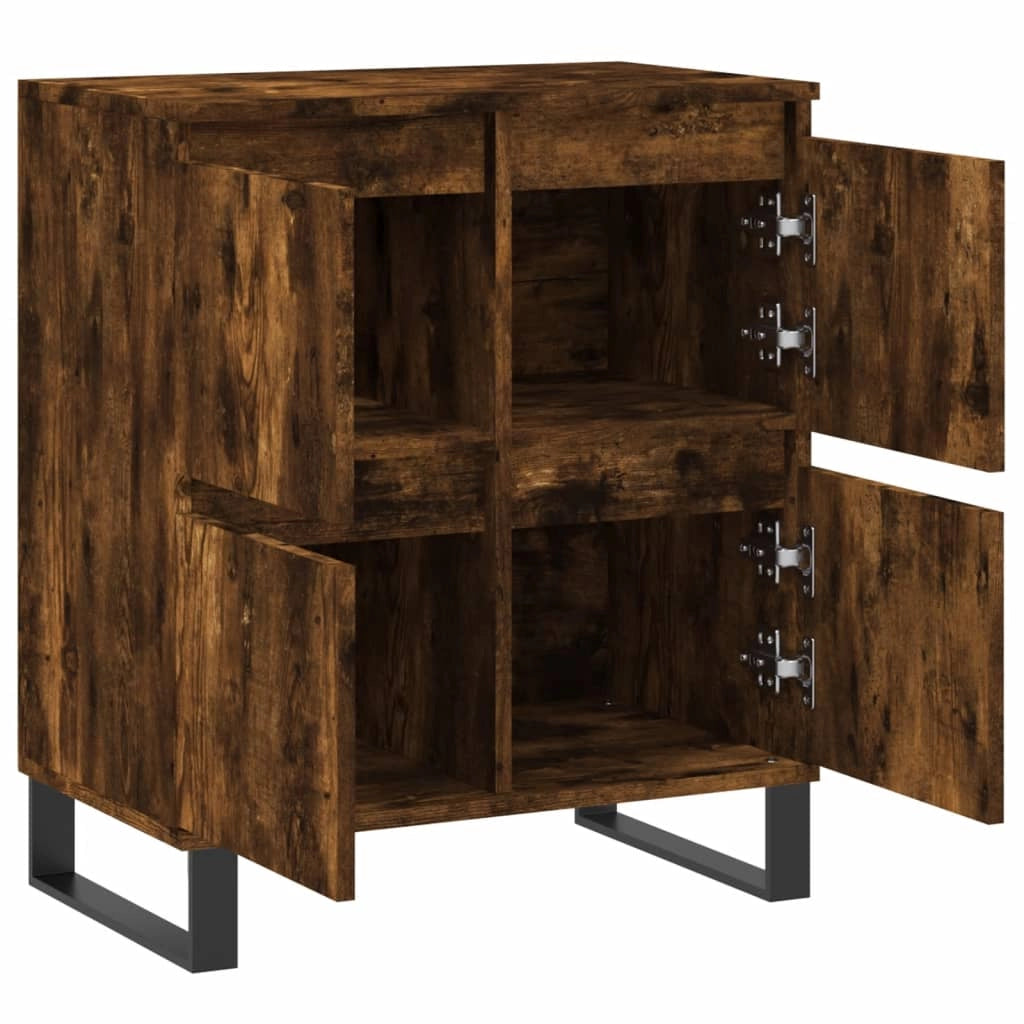 Buffet credenza cassettiera armadio mobile contenitore organizer per cucina soggiorno salotto 60 x 35 x 70 cm legno ingegnerizzato marrone 02_0030975