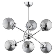 Plafoniera industriale cromata 6xE14 dimmer Alfa SYLA